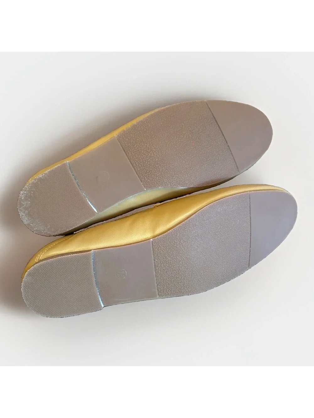New EasySmile Metal Chain Camel Brown Loafers Flats Shoes Ladies Size 7.5